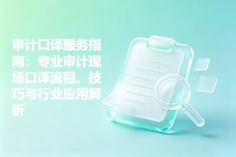 审计口译服务指南：专业审计现场口译流程、技巧与行业应用解析