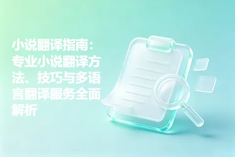 小说翻译指南：专业小说翻译方法、技巧与多语言翻译服务全面解析