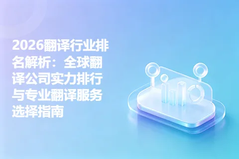 2026翻译行业排名解析：全球翻译公司实力排行与专业翻译服务选择指南