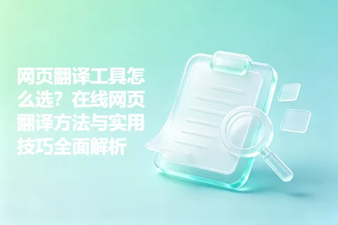 网页翻译工具怎么选？在线网页翻译方法与实用技巧全面解析