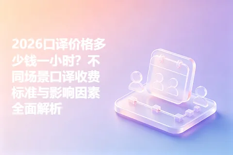 2026口译价格多少钱一小时？不同场景口译收费标准与影响因素全面解析