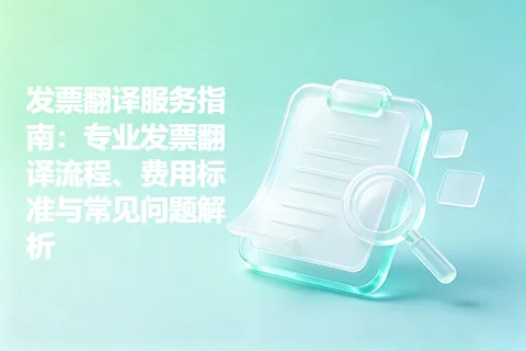 发票翻译服务指南：专业发票翻译流程、费用标准与常见问题解析