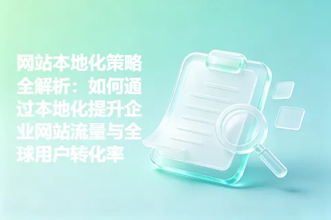 网站本地化策略全解析：如何通过本地化提升企业网站流量与全球用户转化率