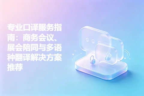 专业口译服务指南：商务会议、展会陪同与多语种翻译解决方案推荐