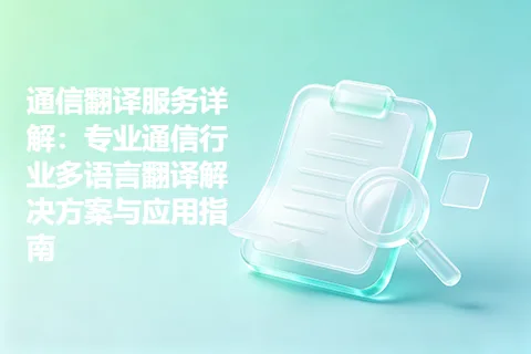 通信翻译服务详解：专业通信行业多语言翻译解决方案与应用指南