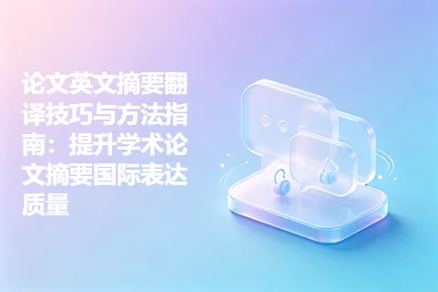 论文英文摘要翻译技巧与方法指南：提升学术论文摘要国际表达质量