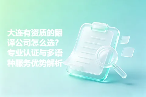 大连有资质的翻译公司怎么选？专业认证与多语种服务优势解析
