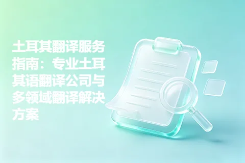 土耳其翻译服务指南：专业土耳其语翻译公司与多领域翻译解决方案