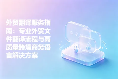 外贸翻译服务指南：专业外贸文件翻译流程与高质量跨境商务语言解决方案