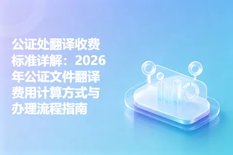 公证处翻译收费标准详解：2026年公证文件翻译费用计算方式与办理流程指南