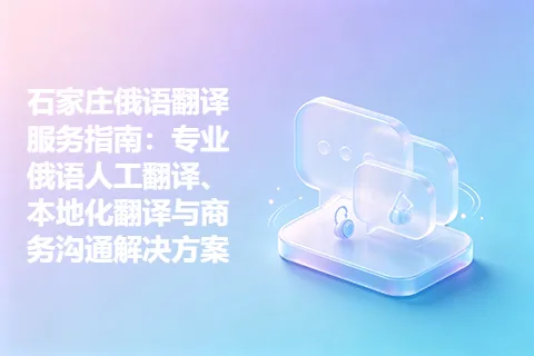 石家庄俄语翻译服务指南：专业俄语人工翻译、本地化翻译与商务沟通解决方案