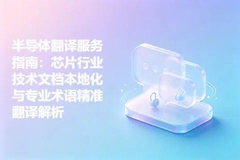 半导体翻译服务指南：芯片行业技术文档本地化与专业术语精准翻译解析
