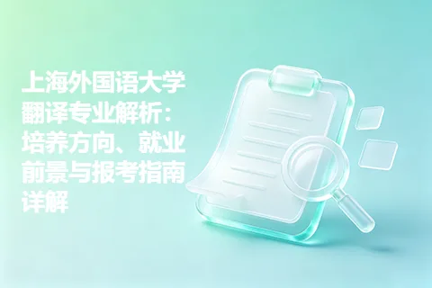 上海外国语大学翻译专业解析：培养方向、就业前景与报考指南详解