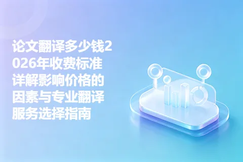论文翻译多少钱2026年收费标准详解影响价格的因素与专业翻译服务选择指南