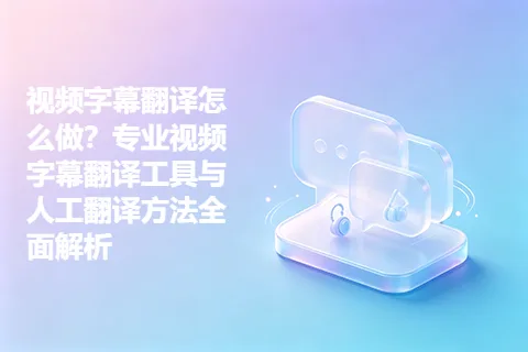 视频字幕翻译怎么做？专业视频字幕翻译工具与人工翻译方法全面解析