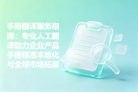 手册翻译服务指南：专业人工翻译助力企业产品手册精准本地化与全球市场拓展