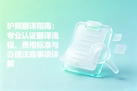 护照翻译指南：专业认证翻译流程、费用标准与办理注意事项详解
