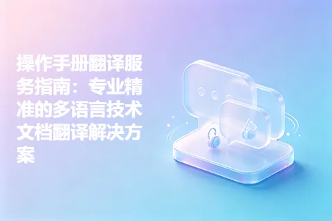操作手册翻译服务指南：专业精准的多语言技术文档翻译解决方案