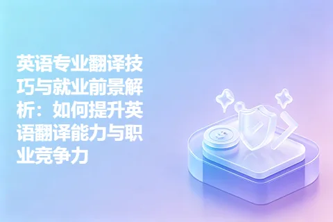 英语专业翻译技巧与就业前景解析：如何提升英语翻译能力与职业竞争力