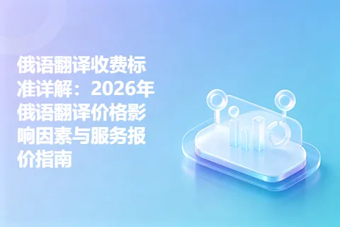 俄语翻译收费标准详解：2026年俄语翻译价格影响因素与服务报价指南