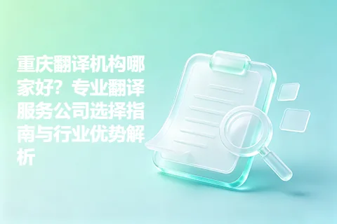 重庆翻译机构哪家好？专业翻译服务公司选择指南与行业优势解析