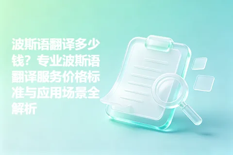 波斯语翻译多少钱？专业波斯语翻译服务价格标准与应用场景全解析