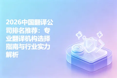2026中国翻译公司排名推荐：专业翻译机构选择指南与行业实力解析