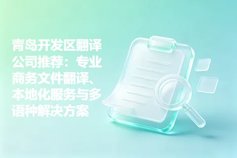 青岛开发区翻译公司推荐：专业商务文件翻译、本地化服务与多语种解决方案