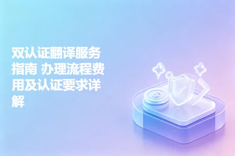 双认证翻译服务指南 办理流程费用及认证要求详解