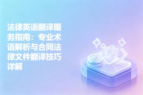 法律英语翻译服务指南：专业术语解析与合同法律文件翻译技巧详解