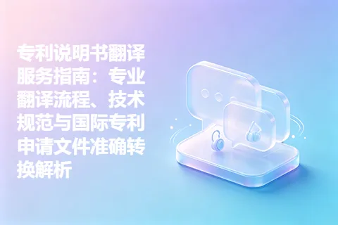 专利说明书翻译服务指南：专业翻译流程、技术规范与国际专利申请文件准确转换解析