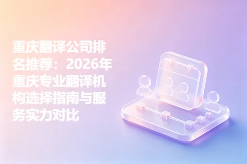 重庆翻译公司排名推荐：2026年重庆专业翻译机构选择指南与服务实力对比