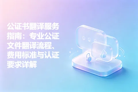 公证书翻译服务指南：专业公证文件翻译流程、费用标准与认证要求详解