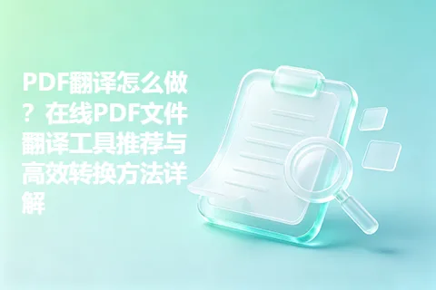 PDF翻译怎么做？在线PDF文件翻译工具推荐与高效转换方法详解