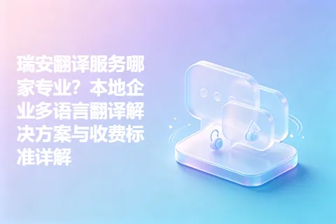 瑞安翻译服务哪家专业？本地企业多语言翻译解决方案与收费标准详解