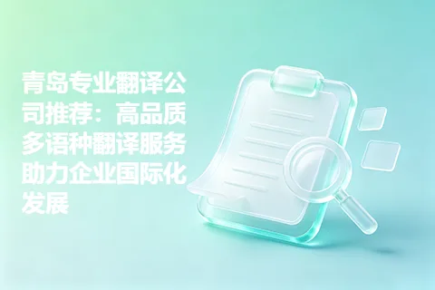 青岛专业翻译公司推荐：高品质多语种翻译服务助力企业国际化发展