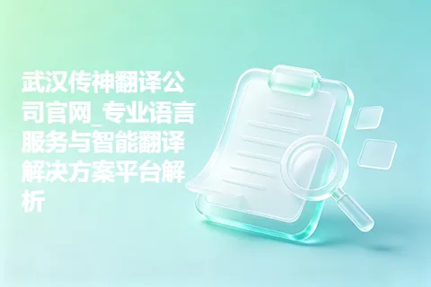 武汉传神翻译公司官网_专业语言服务与智能翻译解决方案平台解析