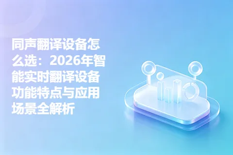 同声翻译设备怎么选：2026年智能实时翻译设备功能特点与应用场景全解析