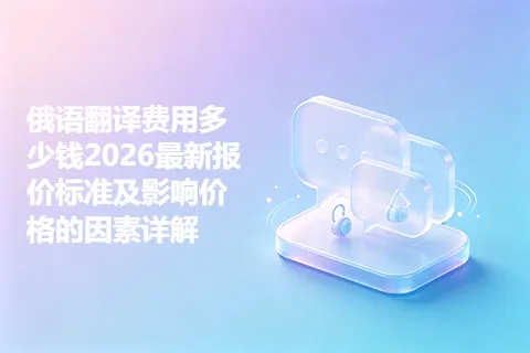 俄语翻译费用多少钱2026最新报价标准及影响价格的因素详解