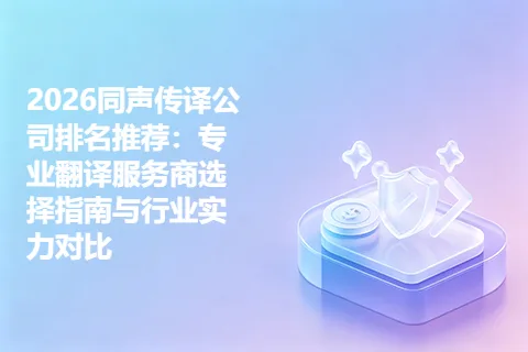 2026同声传译公司排名推荐：专业翻译服务商选择指南与行业实力对比