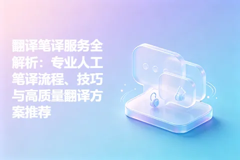 翻译笔译服务全解析：专业人工笔译流程、技巧与高质量翻译方案推荐