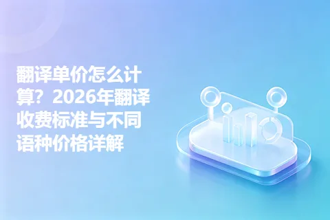 翻译单价怎么计算？2026年翻译收费标准与不同语种价格详解