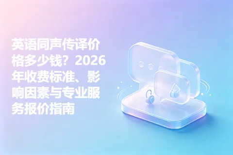 英语同声传译价格多少钱？2026年收费标准、影响因素与专业服务报价指南