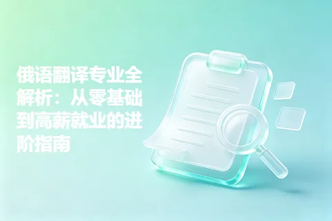 俄语翻译专业全解析：从零基础到高薪就业的进阶指南