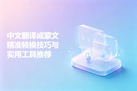 中文翻译成蒙文精准转换技巧与实用工具推荐