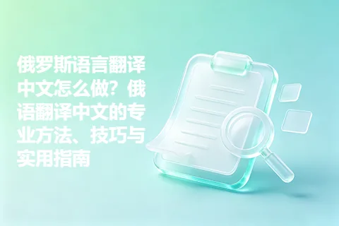 俄罗斯语言翻译中文怎么做？俄语翻译中文的专业方法、技巧与实用指南
