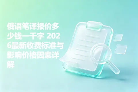 俄语笔译报价多少钱一千字 2026最新收费标准与影响价格因素详解