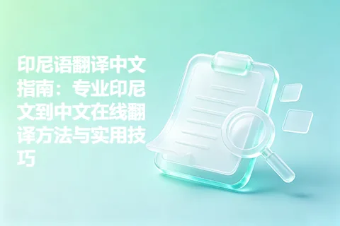 印尼语翻译中文指南：专业印尼文到中文在线翻译方法与实用技巧