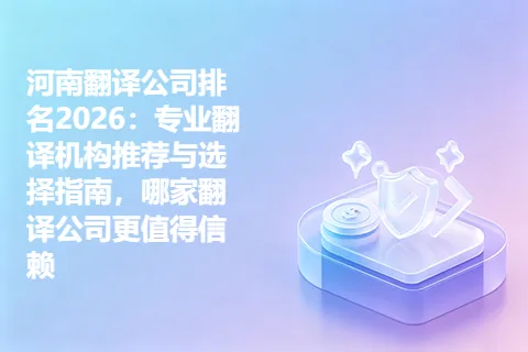 河南翻译公司排名2026：专业翻译机构推荐与选择指南，哪家翻译公司更值得信赖