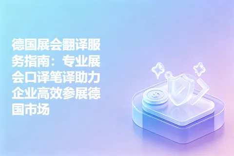 德国展会翻译服务指南：专业展会口译笔译助力企业高效参展德国市场